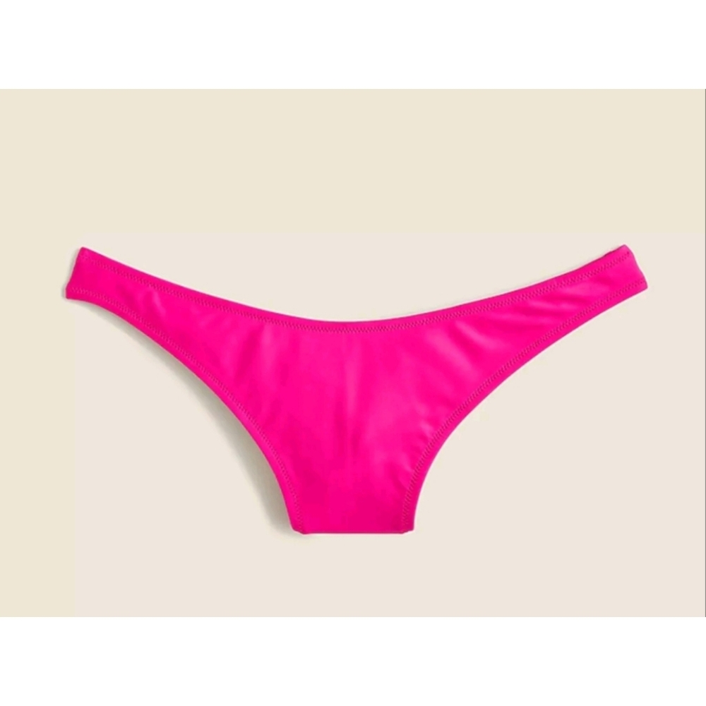 NWT J. Crew Heritage 1989 High-Leg Bikini Bottom Radiant Fuchsia Size XXL
